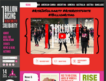 Tablet Screenshot of onebillionrising.org